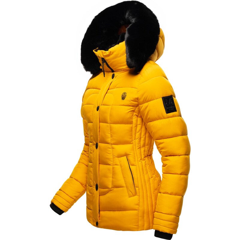 MARIKOO Χειμερινό μπουφάν 'Qesraa' κίτρινο