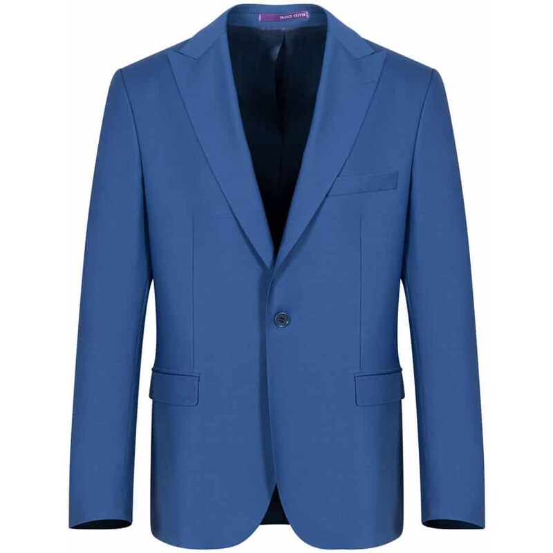 Prince Oliver Κοστούμι Μπλε Ραφ Finest Wool (Modern Fit)