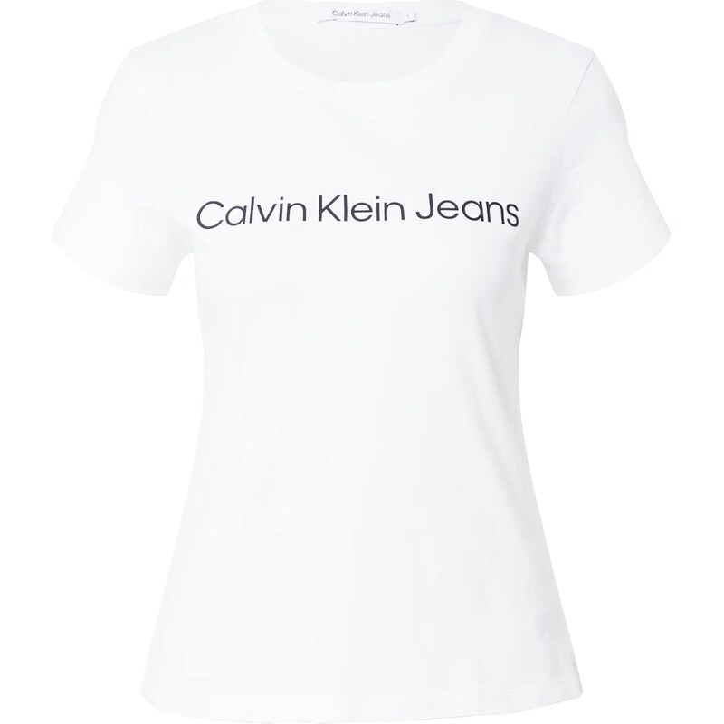 Calvin Klein Jeans Μπλουζάκι μαύρο / λευκό