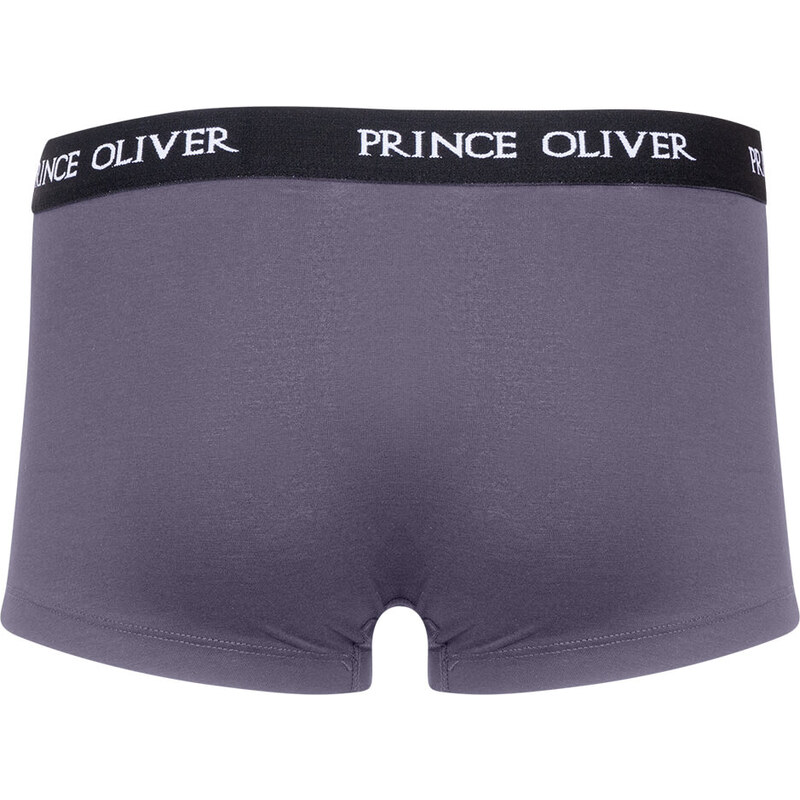 Prince Oliver Σετ Boxer 3 Τεμ. Μπλε Σκούρο/Γκρι/ Μαύρο Cotton Stretch