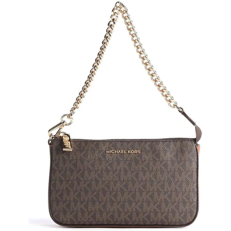 MICHAEL KORS Jet Set Md Chain Pouchette 32F1GJ6W6B 200 Brown michael-kors-jet-set-md-chain-pouchette-32f1gj6w6b-200-brown
