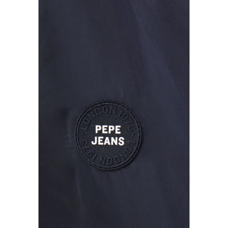 Μπουφάν Pepe Jeans χρώμα: μαύρο,