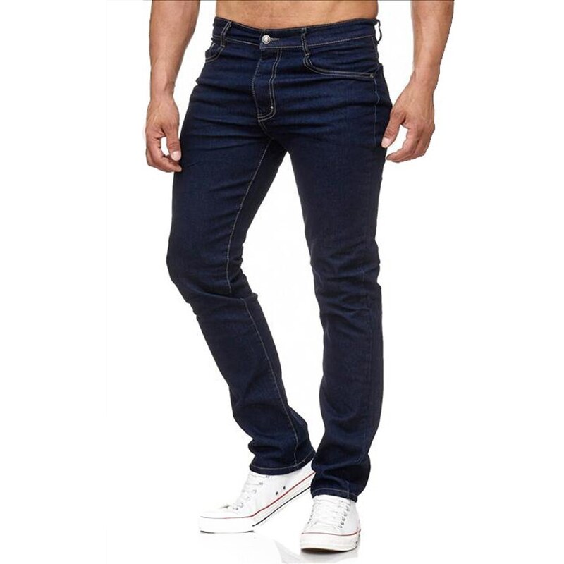 BELTIPO Ανδρικό παντελόνι τζιν πεντάτσεπο blue black