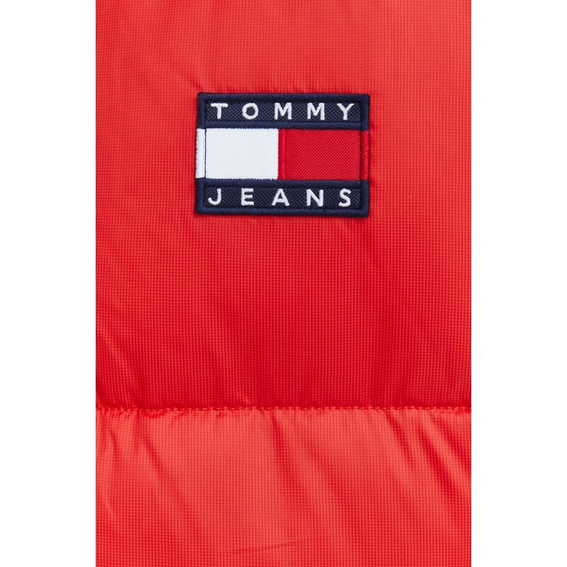 Μπουφάν Tommy Jeans χρώμα: κόκκινο,