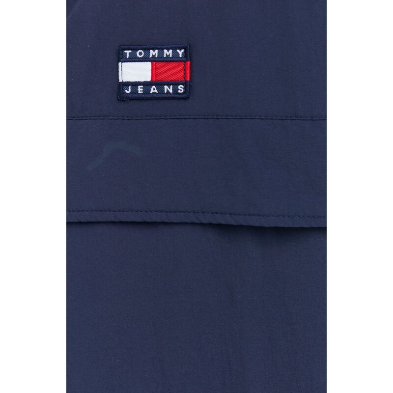 Μπουφάν Tommy Jeans χρώμα: ναυτικό μπλε,