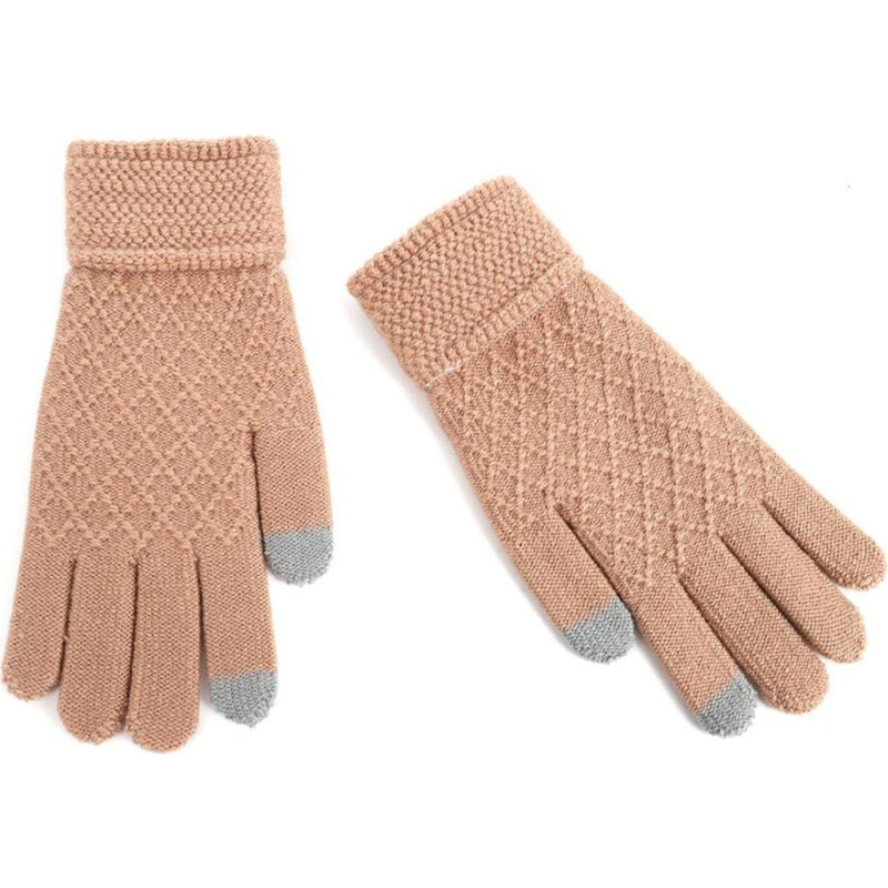 Γυναικεία γάντια Doca 62635 μπεζ