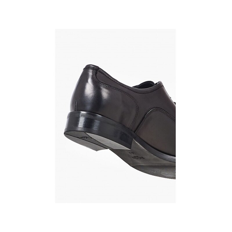 Ανδρικά Παπούτσια Δετά U7062 Μαύρο Δέρμα Boss shoes