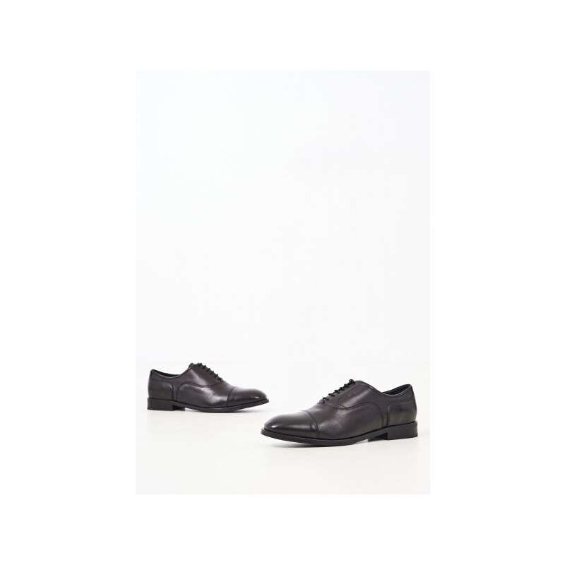 Ανδρικά Παπούτσια Δετά U7062 Μαύρο Δέρμα Boss shoes