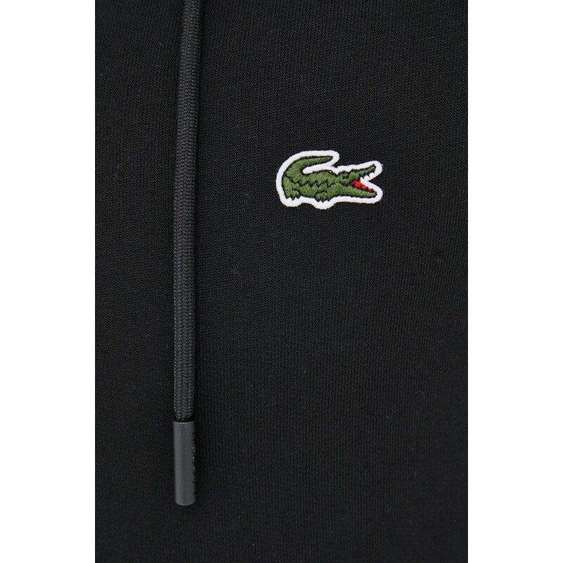 Μπλούζα Lacoste χρώμα: μαύρο,