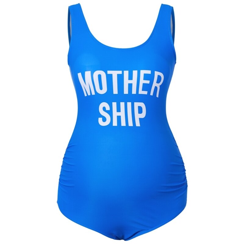 Aleefa Μαγιό εγκυμοσύνης Mother Ship - Μπλε - Medium