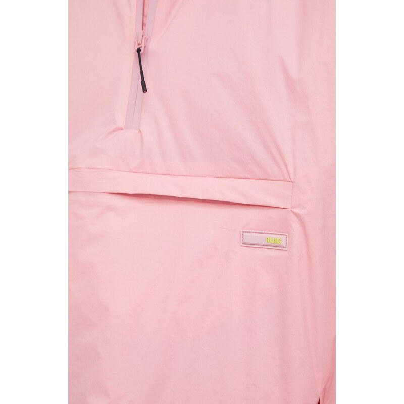 Μπουφάν Rains 15490 Padded Nylon Anorak χρώμα: ροζ F30