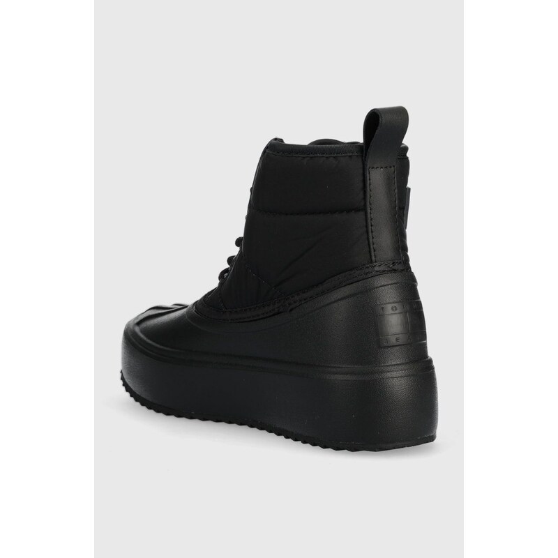 Μπότες χιονιού Tommy Jeans Tommy Jeans Fashion Boot , χρώμα: μαύρο