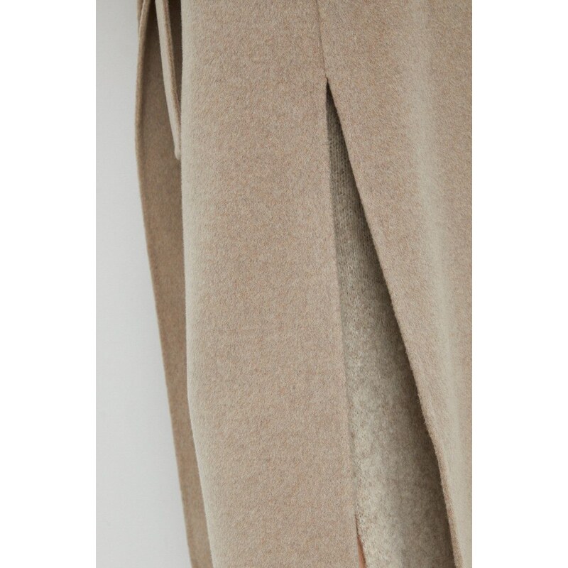 Μάλλινο παλτό By Malene Birger Trullem χρώμα: μπεζ