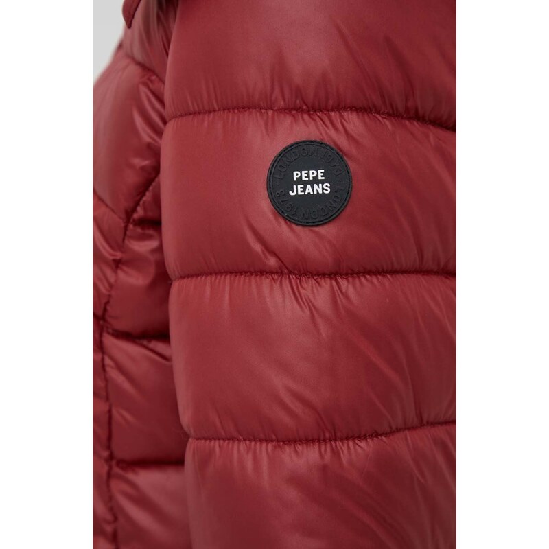 Μπουφάν Pepe Jeans Alexa χρώμα: κόκκινο