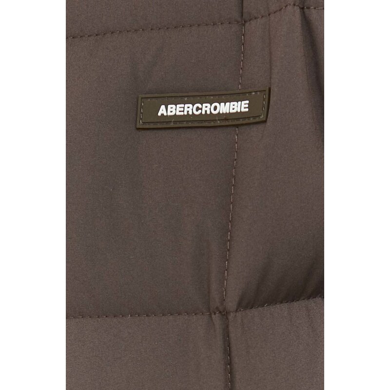 Αμάνικο μπουφάν Abercrombie & Fitch χρώμα: καφέ