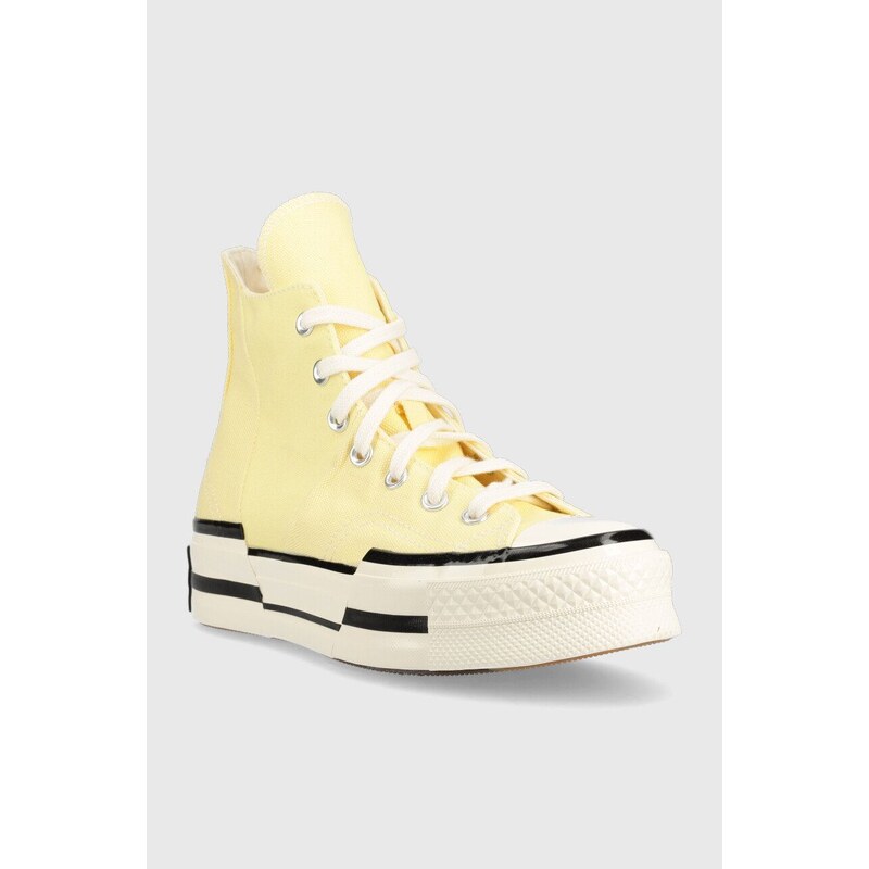 Πάνινα παπούτσια Converse Chuck 70 Plus χρώμα: κίτρινο