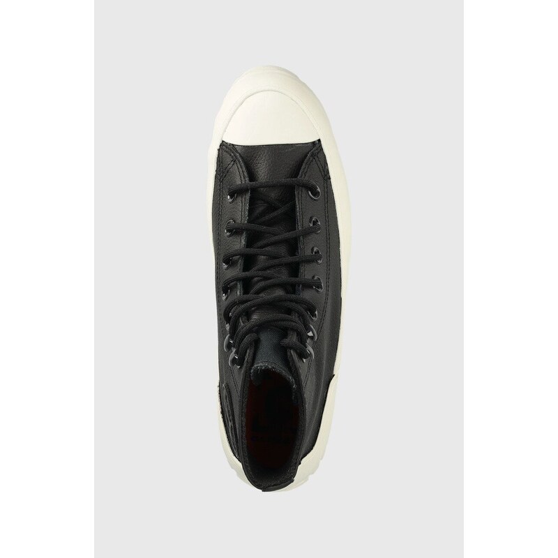 Δερμάτινα ελαφριά παπούτσια Converse Chuck Taylor All Star Lugged Winter χρώμα: μαύρο F30