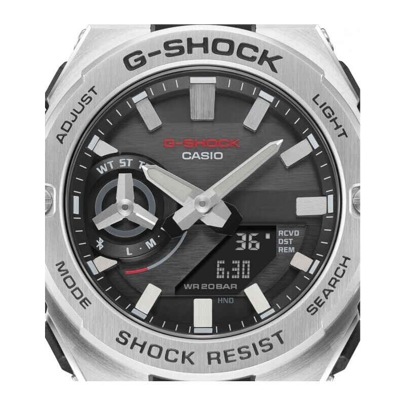 Casio G-STEEL – Orologio Intelligente Bluetooth Da Uomo, Movimento Analogico, Cassa In Metallo, Calendario, Chiusura Pieghevole, Resistente