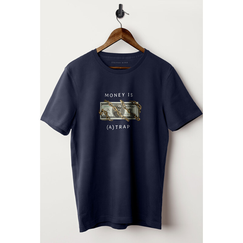 UnitedKind Bloody Money, T-Shirt σε μπλε χρώμα