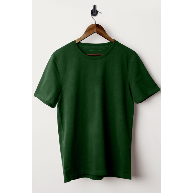 UnitedKind 3 Pack Heavy cotton regular fit t-shirt with crew neck, T-Shirt σε πράσινο χρώμα