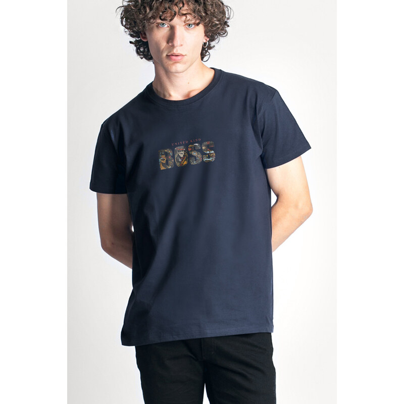 UnitedKind Big Boss, T-Shirt σε μπλε χρώμα