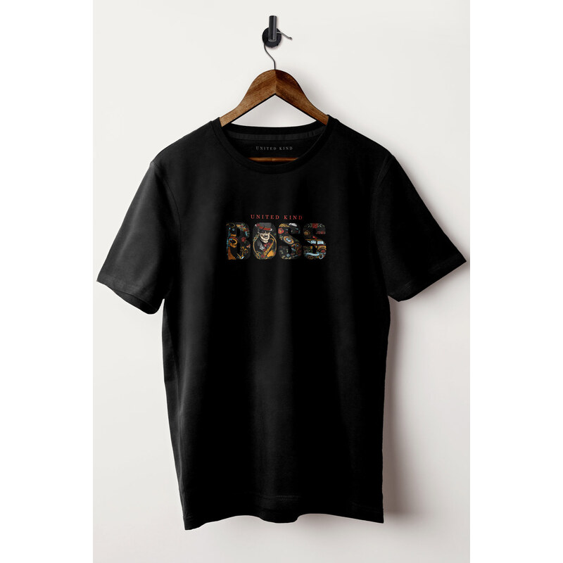 UnitedKind Big Boss, T-Shirt σε μαύρο χρώμα