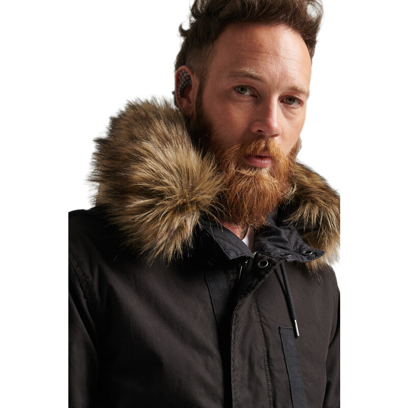 SUPERDRY MILITARY FAUX FUR PARKA ΜΠΟΥΦΑΝ ΑΝΔΡIKO M5011534A-12A