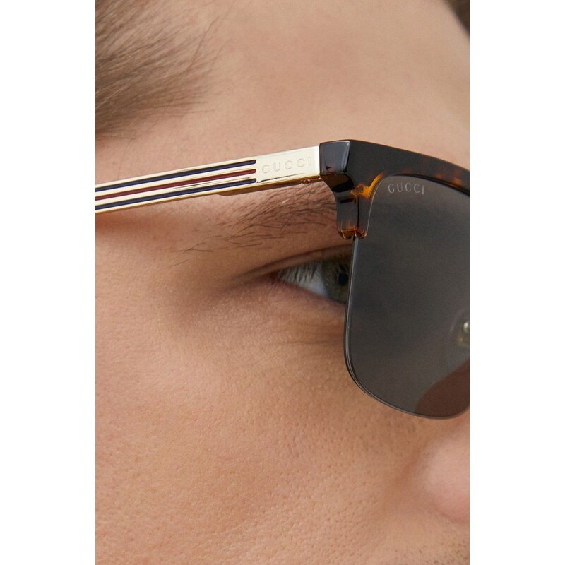 Γυαλιά ηλίου Gucci GG1226S χρώμα: καφέ