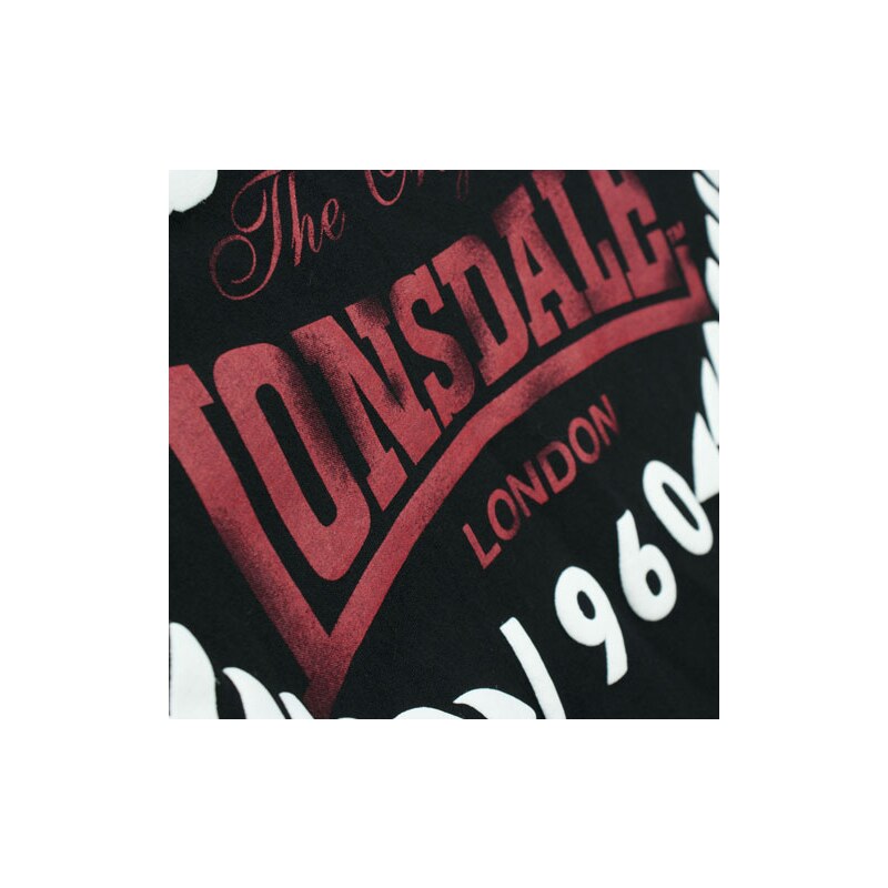 Lonsdale T-Shirt Original 1960 slim fit-Μαύρο-M