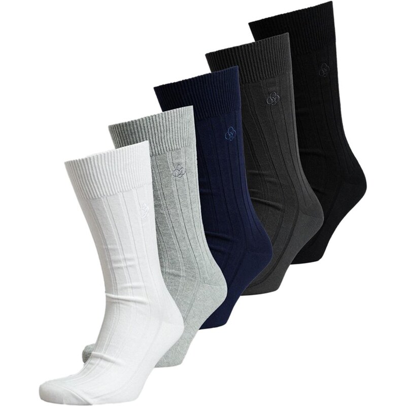 Superdry Ανδρικές Κάλτσες Casual Rib - Συσκευασία Δώρου - 5 Ζεύγη