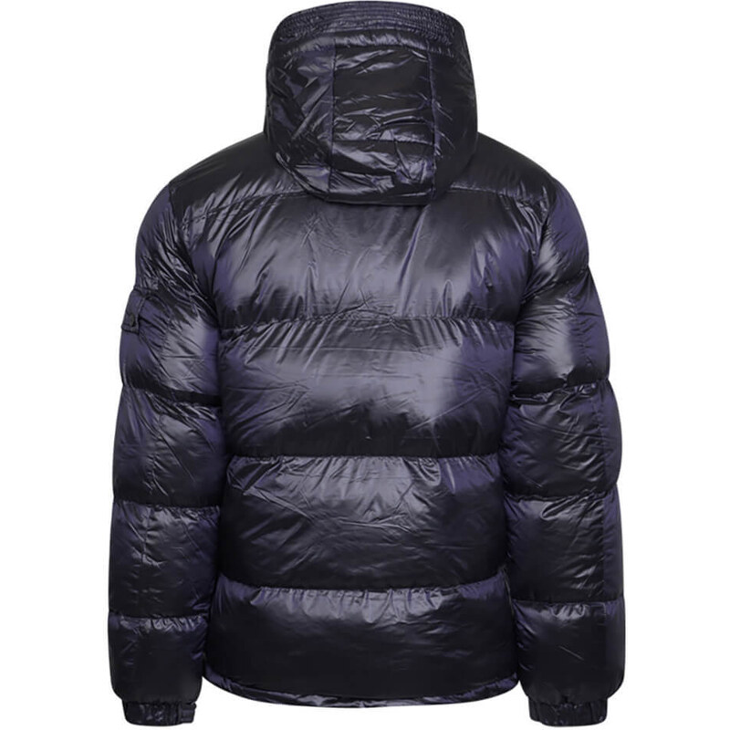 Prince Oliver Hooded Luxe Puffer Jacket Μπλε (Modern Fit)