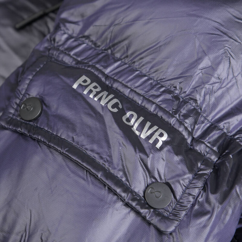 Prince Oliver Hooded Luxe Puffer Jacket Μπλε (Modern Fit)