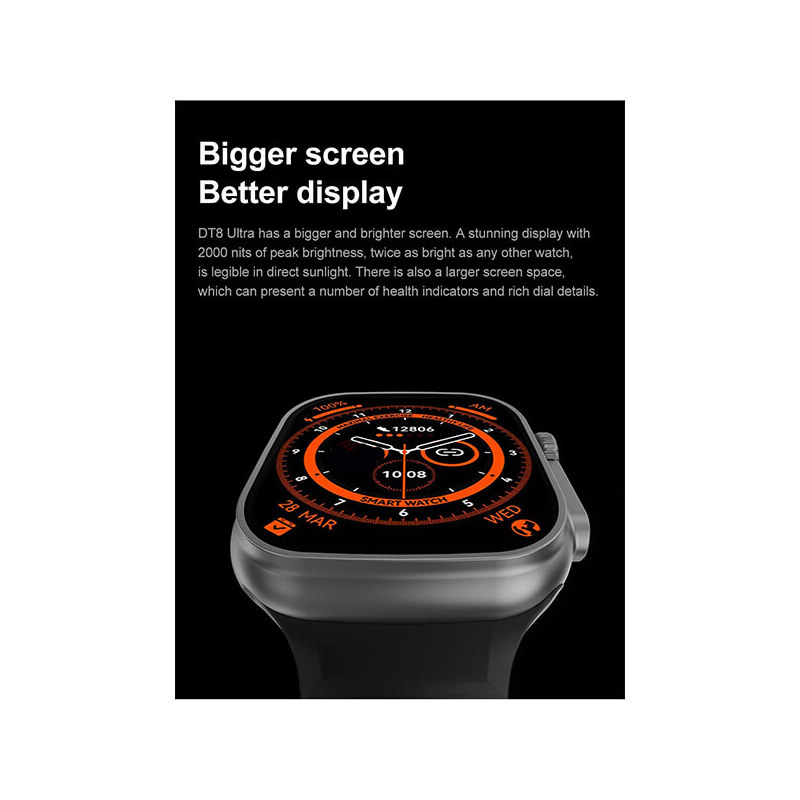 Smartwatch Microwear T800 Ultra - Orange