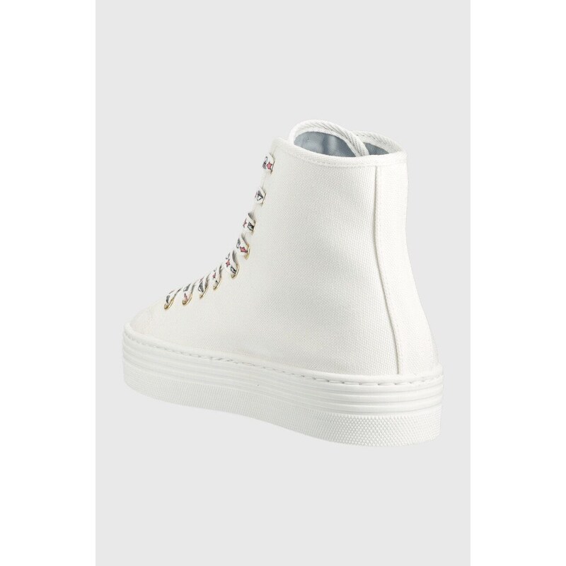 Πάνινα παπούτσια Chiara Ferragni CF3123_009 χρώμα: άσπρο, CF TENNIS HIGH
