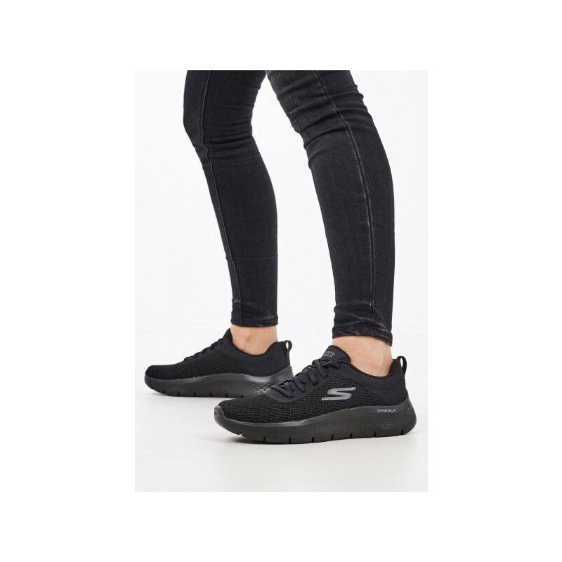 Γυναικεία Παπούτσια Casual 124952 Μαύρο Ύφασμα Skechers