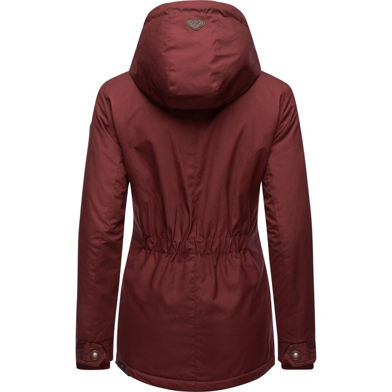 Ragwear Χειμερινό μπουφάν καφέ / μαύρο / λευκό
