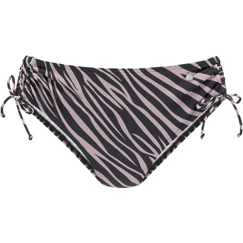 LASCANA Σλιπ μπικίνι 'Kaa' σκούρο μπεζ / μαύρο