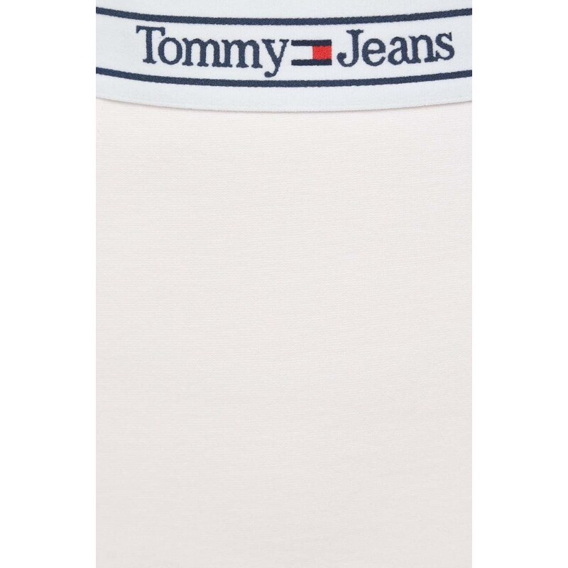 Φούστα Tommy Jeans χρώμα: ροζ