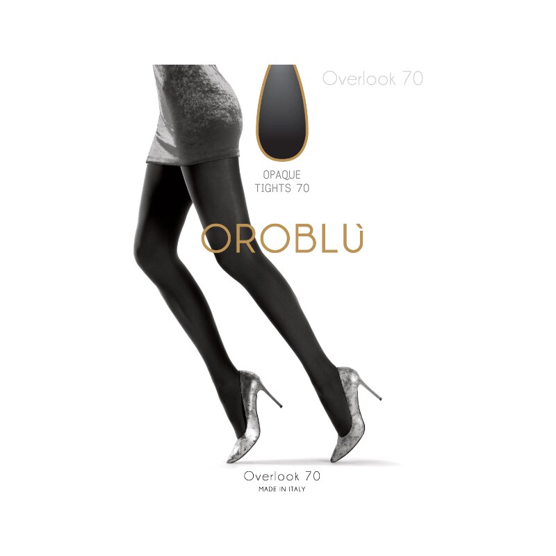 Oroblu γυναικείο καλσόν μαύρο overlook opaque 70den