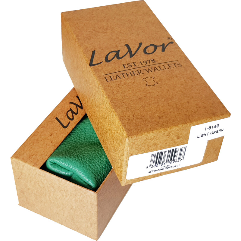 Δερμάτινο Μικρό Πορτοφόλι LAVOR 1-6140 Πράσινο