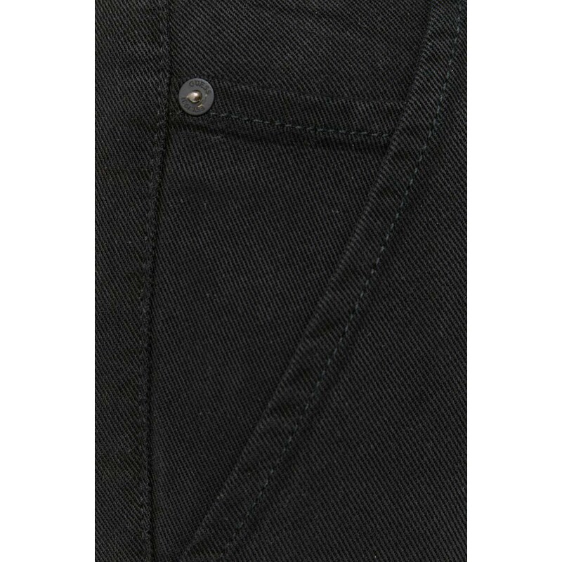 Παντελόνι Guess χρώμα: μαύρο