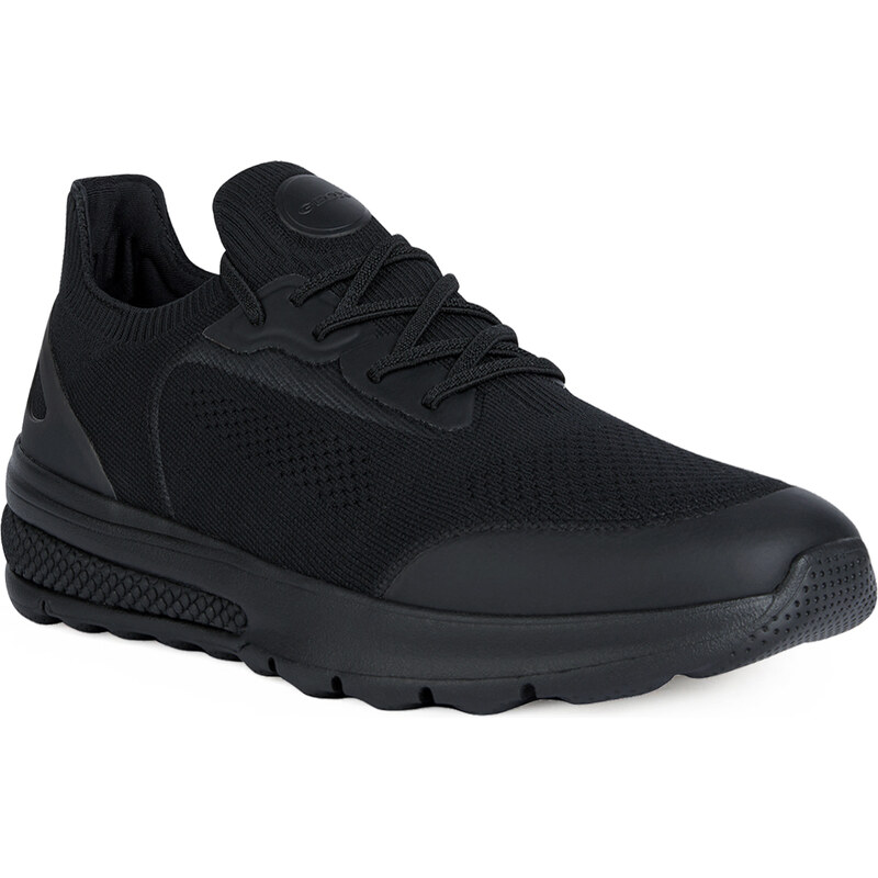 Geox U Spherica Actif A Knitted Black Ανδρικά Ανατομικά Sneakers Μαύρα (U35BAA 0006K C9999)
