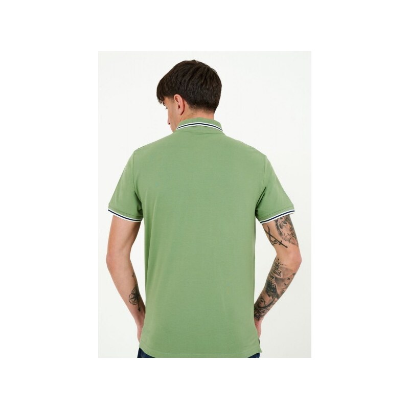 Ανδρικές Μπλούζες Tip.Solid Πράσινο Βαμβάκι GANT