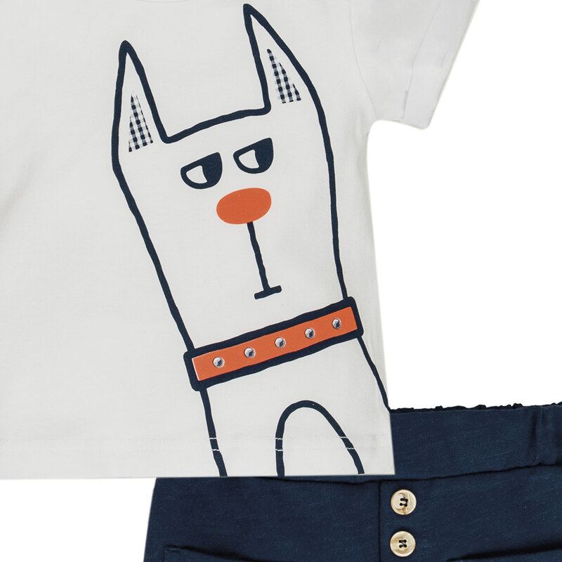 Σετ σορτς - μπλούζα με σκύλο EMC CO2995