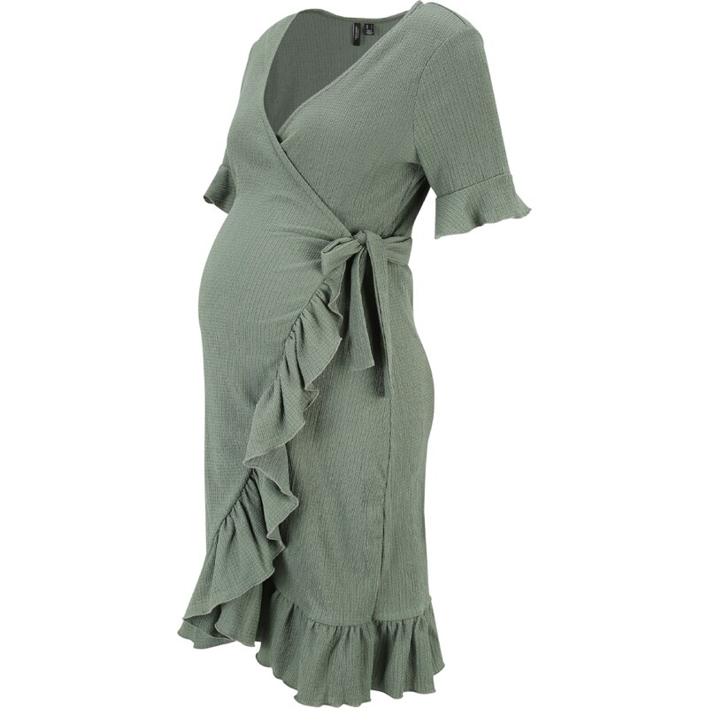 Vero Moda Maternity Φόρεμα 'Gelina' πράσινο