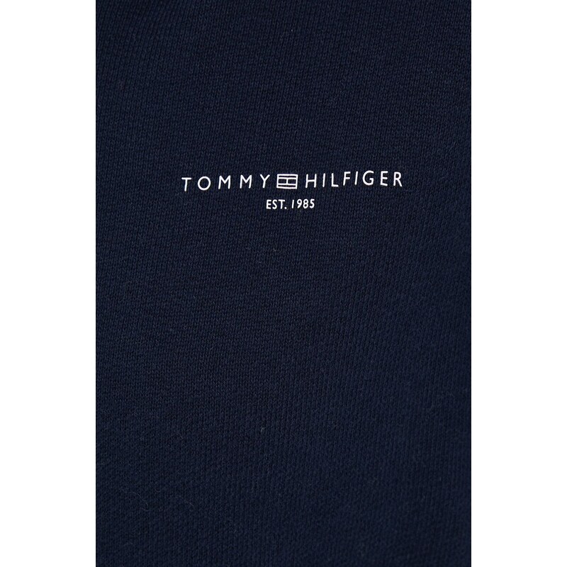 Μπλούζα Tommy Hilfiger χρώμα: ναυτικό μπλε, με κουκούλα