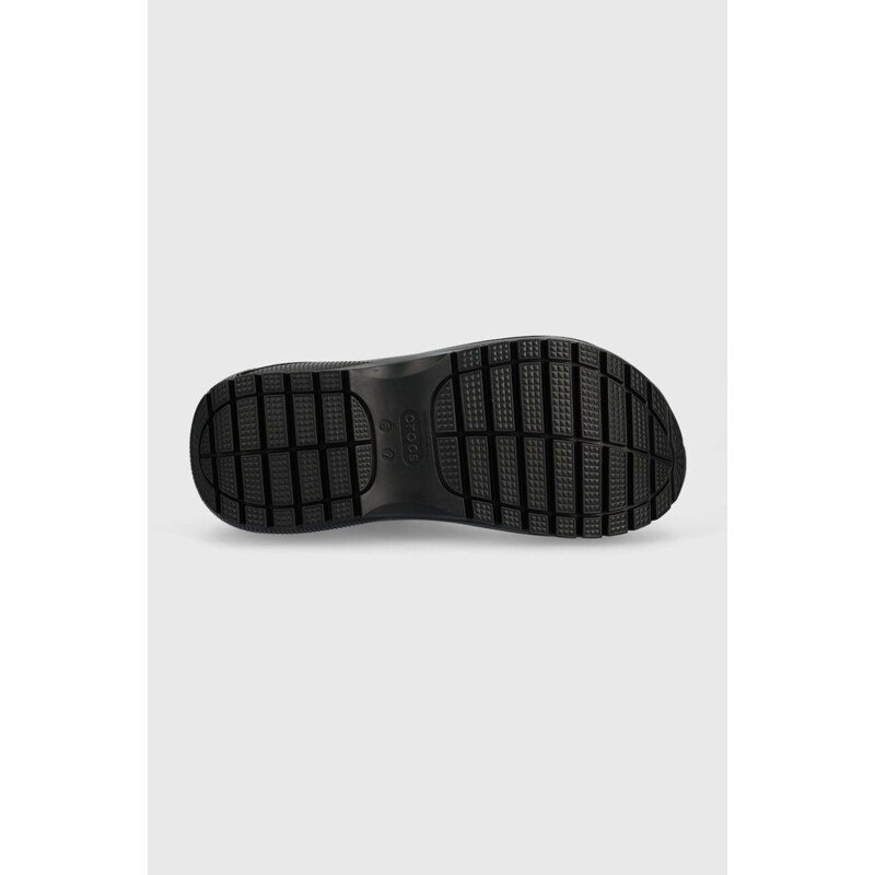 Παντόφλες Crocs Classic Mega Crush Sandal Classic Mega Crush Sandal χρώμα: μαύρο, 27989 IC0434 207989