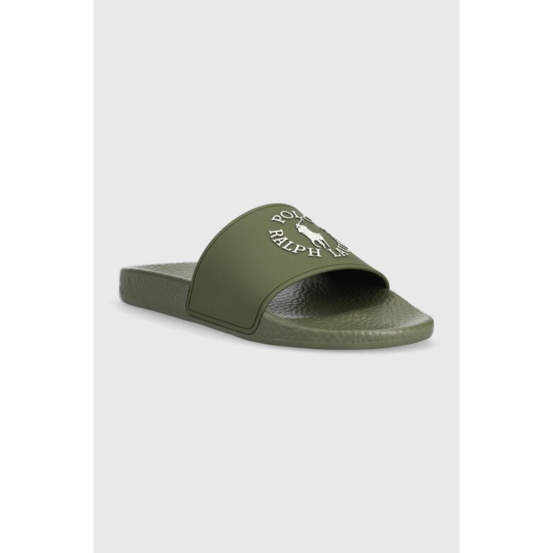 Παντόφλες Polo Ralph Lauren Polo Slide χρώμα: πράσινο, 809892947003
