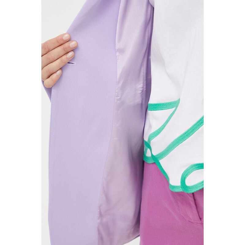 Σακάκι Pinko χρώμα: μοβ