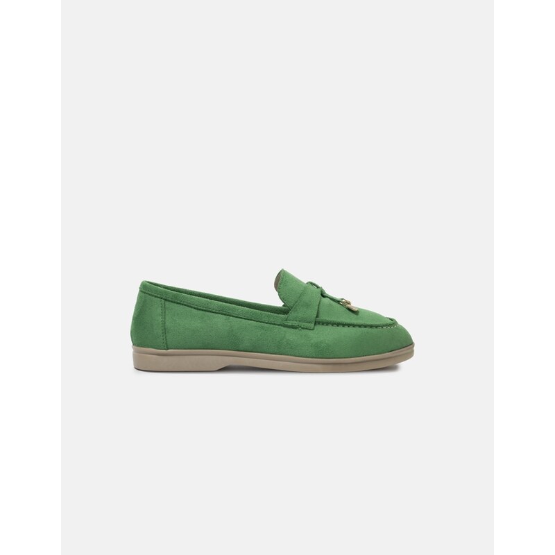 INSHOES Flat loafers με διακοσμητικά στοιχεία Πράσινο